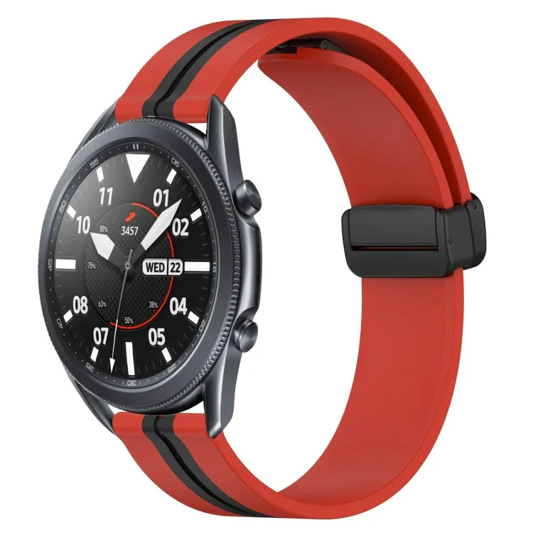 Dây đồng hồ silicone khóa nam châm gập 22mm, cho Samsung Galaxy Watch3 45mm, cho Samsung Galaxy Watch 46mm, cho Samsung Gear S3 Classic, cho Samsung Gear S3 Frontier