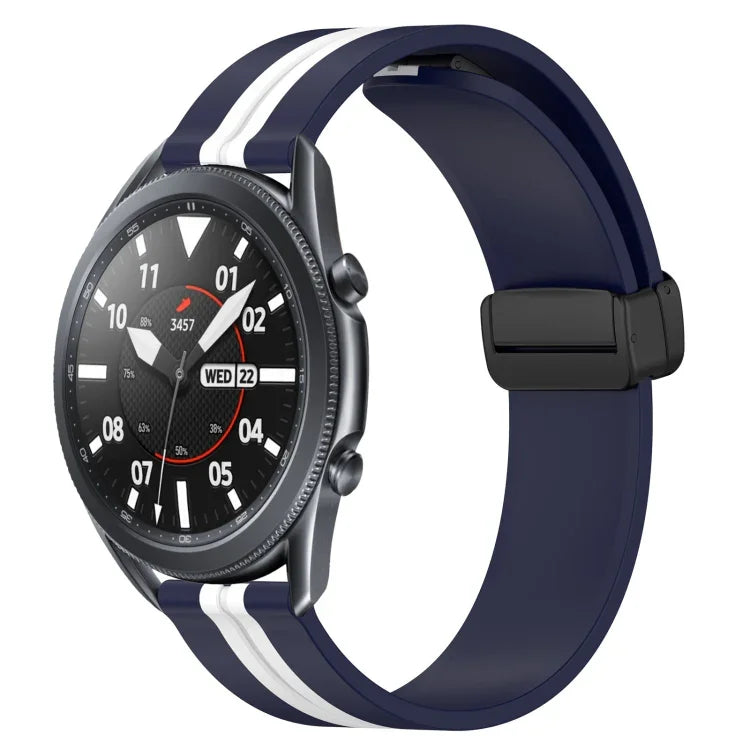 Dây đồng hồ silicone khóa nam châm gập 22mm, cho Samsung Galaxy Watch3 45mm, cho Samsung Galaxy Watch 46mm, cho Samsung Gear S3 Classic, cho Samsung Gear S3 Frontier