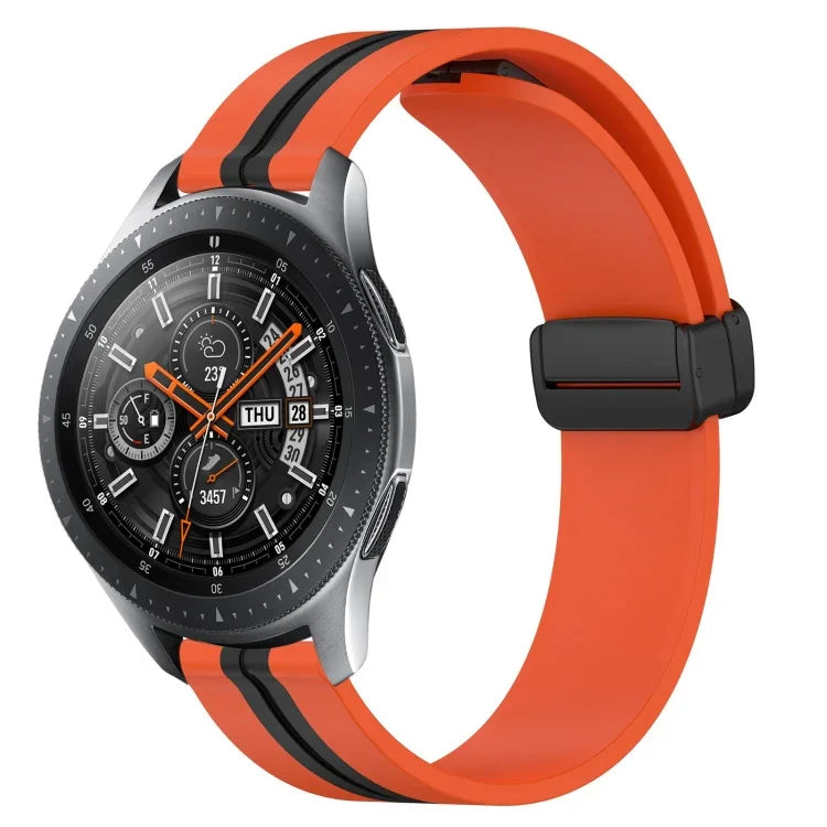 Dây đồng hồ silicone khóa nam châm gập 22mm, cho Samsung Galaxy Watch3 45mm, cho Samsung Galaxy Watch 46mm, cho Samsung Gear S3 Classic, cho Samsung Gear S3 Frontier