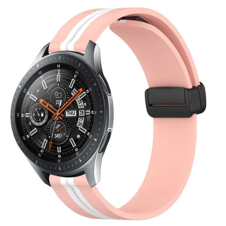 Dây đồng hồ silicone khóa nam châm gập 22mm, cho Samsung Galaxy Watch3 45mm, cho Samsung Galaxy Watch 46mm, cho Samsung Gear S3 Classic, cho Samsung Gear S3 Frontier