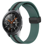 Dây đồng hồ silicone khóa nam châm gập 22mm, cho Samsung Galaxy Watch3 45mm, cho Samsung Galaxy Watch 46mm, cho Samsung Gear S3 Classic, cho Samsung Gear S3 Frontier