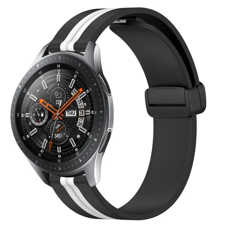 Dây đồng hồ silicone khóa nam châm gập 22mm, cho Samsung Galaxy Watch3 45mm, cho Samsung Galaxy Watch 46mm, cho Samsung Gear S3 Classic, cho Samsung Gear S3 Frontier