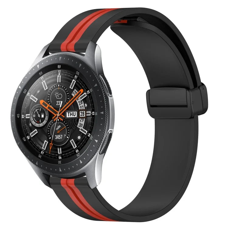 Dây đồng hồ silicone khóa nam châm gập 22mm, cho Samsung Galaxy Watch3 45mm, cho Samsung Galaxy Watch 46mm, cho Samsung Gear S3 Classic, cho Samsung Gear S3 Frontier