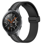 Dây đồng hồ silicone khóa nam châm gập 22mm, cho Samsung Galaxy Watch3 45mm, cho Samsung Galaxy Watch 46mm, cho Samsung Gear S3 Classic, cho Samsung Gear S3 Frontier