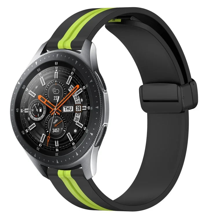 Dây đồng hồ silicone khóa nam châm gập 22mm, cho Samsung Galaxy Watch3 45mm, cho Samsung Galaxy Watch 46mm, cho Samsung Gear S3 Classic, cho Samsung Gear S3 Frontier