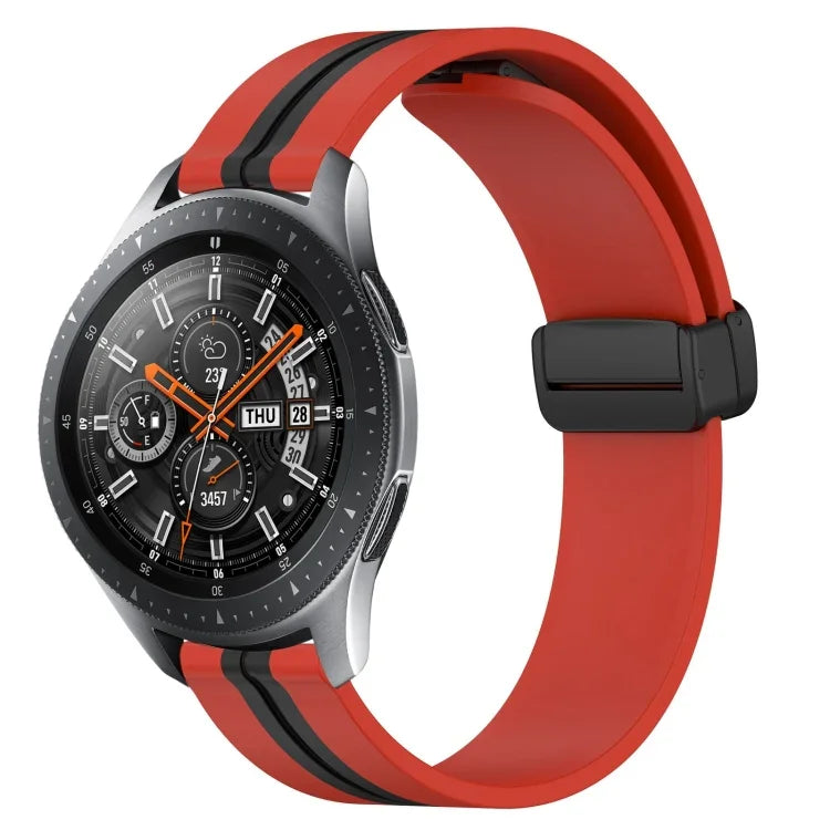Dây đồng hồ silicone khóa nam châm gập 22mm, cho Samsung Galaxy Watch3 45mm, cho Samsung Galaxy Watch 46mm, cho Samsung Gear S3 Classic, cho Samsung Gear S3 Frontier