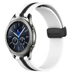 Dây đồng hồ silicone khóa nam châm gập 22mm, cho Samsung Galaxy Watch3 45mm, cho Samsung Galaxy Watch 46mm, cho Samsung Gear S3 Classic, cho Samsung Gear S3 Frontier