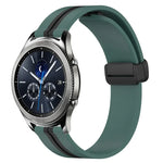Dây đồng hồ silicone khóa nam châm gập 22mm, cho Samsung Galaxy Watch3 45mm, cho Samsung Galaxy Watch 46mm, cho Samsung Gear S3 Classic, cho Samsung Gear S3 Frontier