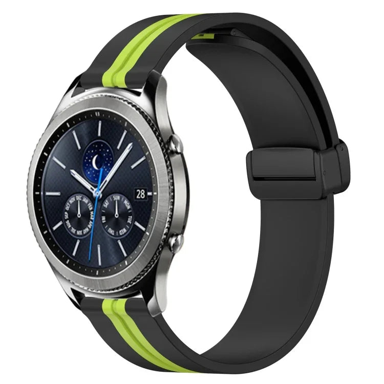 Dây đồng hồ silicone khóa nam châm gập 22mm, cho Samsung Galaxy Watch3 45mm, cho Samsung Galaxy Watch 46mm, cho Samsung Gear S3 Classic, cho Samsung Gear S3 Frontier