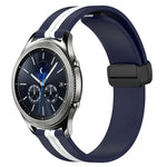 Dây đồng hồ silicone khóa nam châm gập 22mm, cho Samsung Galaxy Watch3 45mm, cho Samsung Galaxy Watch 46mm, cho Samsung Gear S3 Classic, cho Samsung Gear S3 Frontier