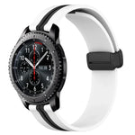 Dây đồng hồ silicone khóa nam châm gập 22mm, cho Samsung Galaxy Watch3 45mm, cho Samsung Galaxy Watch 46mm, cho Samsung Gear S3 Classic, cho Samsung Gear S3 Frontier