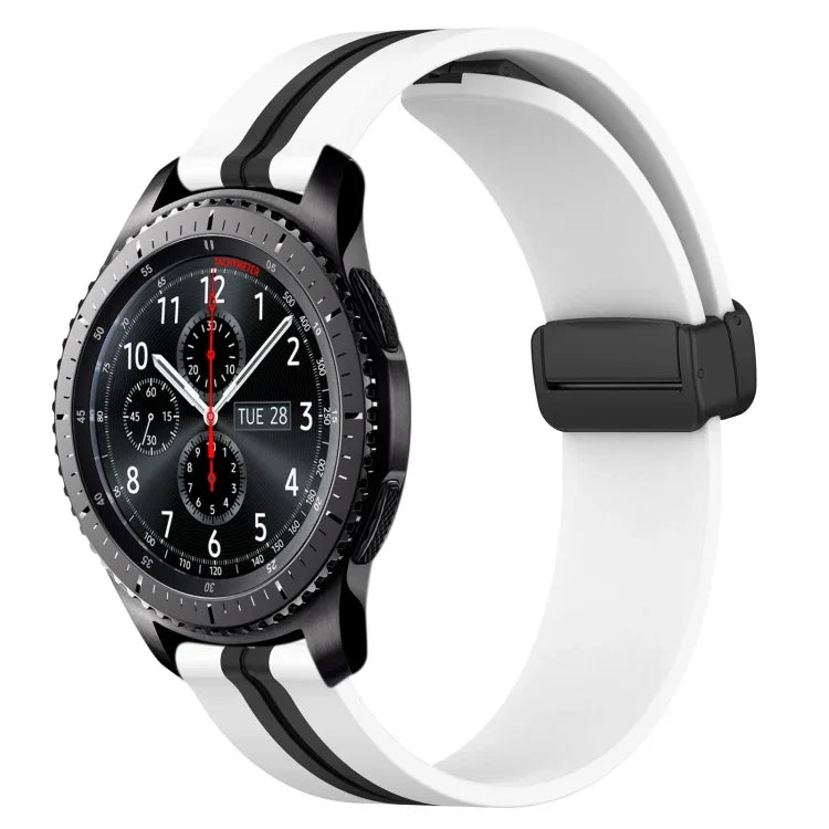 Dây đồng hồ silicone khóa nam châm gập 22mm, cho Samsung Galaxy Watch3 45mm, cho Samsung Galaxy Watch 46mm, cho Samsung Gear S3 Classic, cho Samsung Gear S3 Frontier