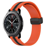 Dây đồng hồ silicone khóa nam châm gập 22mm, cho Samsung Galaxy Watch3 45mm, cho Samsung Galaxy Watch 46mm, cho Samsung Gear S3 Classic, cho Samsung Gear S3 Frontier