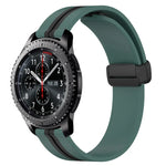 Dây đồng hồ silicone khóa nam châm gập 22mm, cho Samsung Galaxy Watch3 45mm, cho Samsung Galaxy Watch 46mm, cho Samsung Gear S3 Classic, cho Samsung Gear S3 Frontier