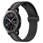 Dây đồng hồ silicone khóa nam châm gập 22mm, cho Samsung Galaxy Watch3 45mm, cho Samsung Galaxy Watch 46mm, cho Samsung Gear S3 Classic, cho Samsung Gear S3 Frontier