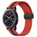 Dây đồng hồ silicone khóa nam châm gập 22mm, cho Samsung Galaxy Watch3 45mm, cho Samsung Galaxy Watch 46mm, cho Samsung Gear S3 Classic, cho Samsung Gear S3 Frontier