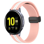 Dây đồng hồ silicone khóa nam châm gập 20mm, cho Samsung Galaxy Watch Active 2 40mm, cho Samsung Galaxy Watch Active 2 44mm, cho Samsung Galaxy Watch 42mm