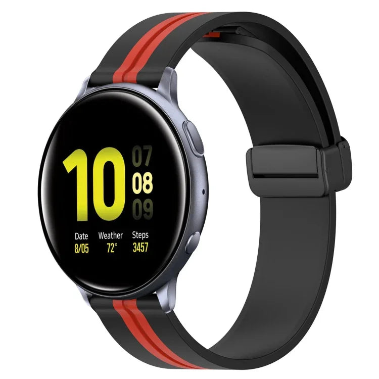 Dây đồng hồ silicone khóa nam châm gập 20mm, cho Samsung Galaxy Watch Active 2 40mm, cho Samsung Galaxy Watch Active 2 44mm, cho Samsung Galaxy Watch 42mm