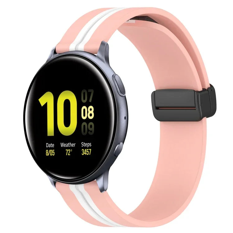Dây đồng hồ silicone khóa nam châm gập 20mm, cho Samsung Galaxy Watch Active 2 40mm, cho Samsung Galaxy Watch Active 2 44mm, cho Samsung Galaxy Watch 42mm