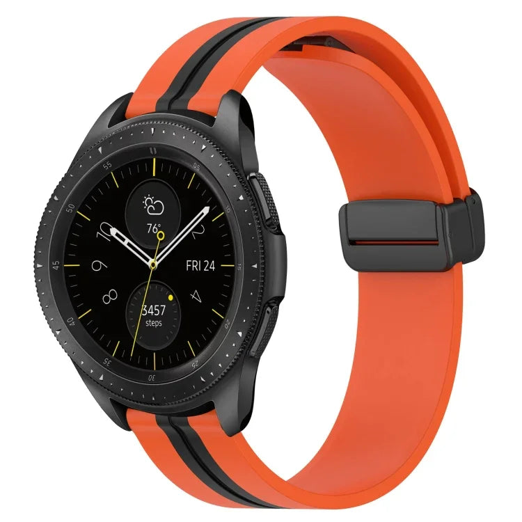 Dây đồng hồ silicone khóa nam châm gập 20mm, cho Samsung Galaxy Watch Active 2 40mm, cho Samsung Galaxy Watch Active 2 44mm, cho Samsung Galaxy Watch 42mm