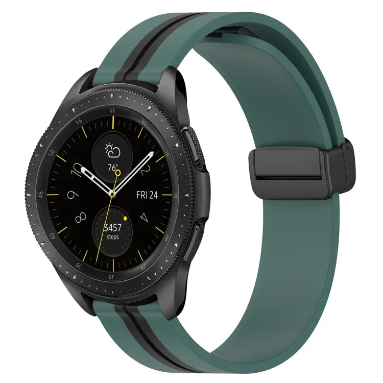 Dây đồng hồ silicone khóa nam châm gập 20mm, cho Samsung Galaxy Watch Active 2 40mm, cho Samsung Galaxy Watch Active 2 44mm, cho Samsung Galaxy Watch 42mm