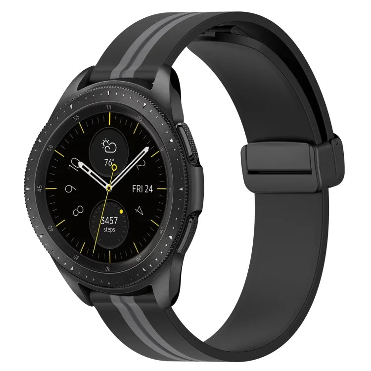 Dây đồng hồ silicone khóa nam châm gập 20mm, cho Samsung Galaxy Watch Active 2 40mm, cho Samsung Galaxy Watch Active 2 44mm, cho Samsung Galaxy Watch 42mm