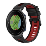 Two-Color Silicone Watch Band, For Garmin Approach S20, For Garmin Approach S5, For Garmin Approach S6