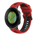 Two-Color Silicone Watch Band, For Garmin Approach S20, For Garmin Approach S5, For Garmin Approach S6