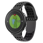 Two-Color Punched Breathable Silicone Watch Band, For Garmin Approach S6