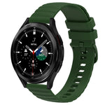Dây đồng hồ silicone màu trơn họa tiết chấm sóng 20mm, Dành cho Samsung Galaxy Watch 4 Classic 42mm, Dành cho Samsung Galaxy Watch 4 Classic 46mm, Dành cho Samsung Galaxy Watch Active 2 40mm, Dành cho Samsung Galaxy Watch Active 2 44mm