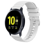 Dây đồng hồ silicone màu trơn họa tiết chấm sóng 20mm, Dành cho Samsung Galaxy Watch 4 Classic 42mm, Dành cho Samsung Galaxy Watch 4 Classic 46mm, Dành cho Samsung Galaxy Watch Active 2 40mm, Dành cho Samsung Galaxy Watch Active 2 44mm