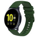 Dây đồng hồ silicone màu trơn họa tiết chấm sóng 20mm, Dành cho Samsung Galaxy Watch 4 Classic 42mm, Dành cho Samsung Galaxy Watch 4 Classic 46mm, Dành cho Samsung Galaxy Watch Active 2 40mm, Dành cho Samsung Galaxy Watch Active 2 44mm