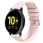 Dây đồng hồ silicone màu trơn họa tiết chấm sóng 20mm, Dành cho Samsung Galaxy Watch 4 Classic 42mm, Dành cho Samsung Galaxy Watch 4 Classic 46mm, Dành cho Samsung Galaxy Watch Active 2 40mm, Dành cho Samsung Galaxy Watch Active 2 44mm