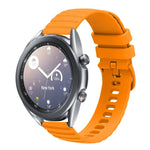 Dây đồng hồ silicone màu trơn họa tiết chấm sóng 22mm, Dành cho Samsung Galaxy Watch3 45mm, Dành cho Samsung Galaxy Watch 46mm, Dành cho Samsung Gear S3 Classic, Dành cho Samsung Gear S3 Frontier
