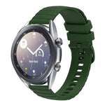 Dây đồng hồ silicone màu trơn họa tiết chấm sóng 22mm, Dành cho Samsung Galaxy Watch3 45mm, Dành cho Samsung Galaxy Watch 46mm, Dành cho Samsung Gear S3 Classic, Dành cho Samsung Gear S3 Frontier