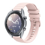 Dây đồng hồ silicone màu trơn họa tiết chấm sóng 22mm, Dành cho Samsung Galaxy Watch3 45mm, Dành cho Samsung Galaxy Watch 46mm, Dành cho Samsung Gear S3 Classic, Dành cho Samsung Gear S3 Frontier