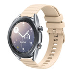 Dây đồng hồ silicone màu trơn họa tiết chấm sóng 22mm, Dành cho Samsung Galaxy Watch3 45mm, Dành cho Samsung Galaxy Watch 46mm, Dành cho Samsung Gear S3 Classic, Dành cho Samsung Gear S3 Frontier