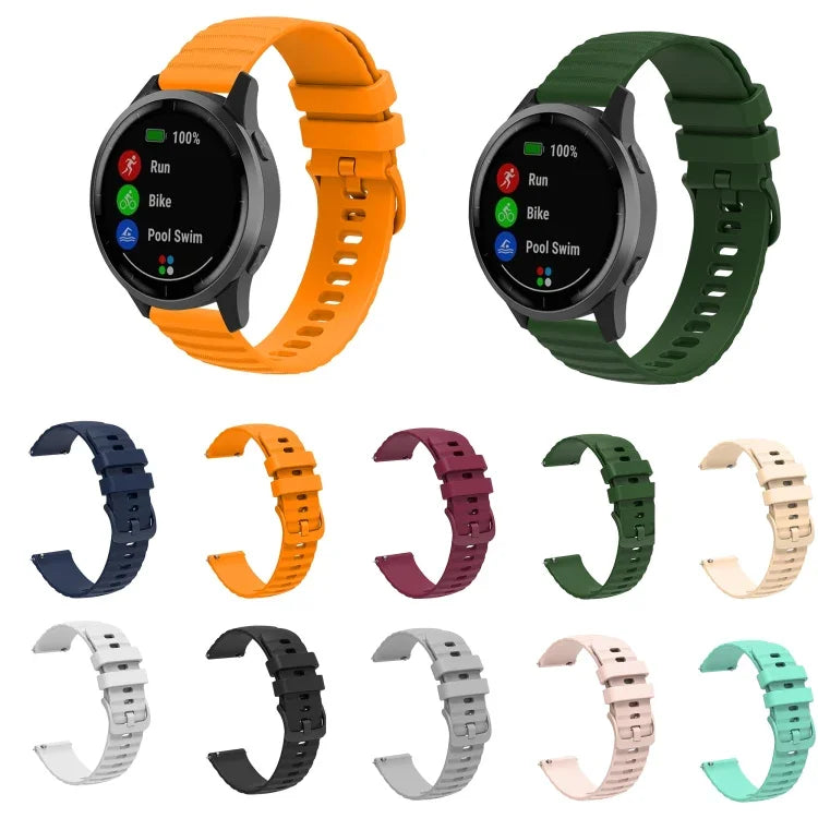 Dây đồng hồ silicone màu trơn họa tiết chấm sóng 22mm, Dành cho Samsung Galaxy Watch3 45mm, Dành cho Samsung Galaxy Watch 46mm, Dành cho Samsung Gear S3 Classic, Dành cho Samsung Gear S3 Frontier