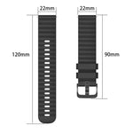 Dây đồng hồ silicone màu trơn họa tiết chấm sóng 22mm, Dành cho Samsung Galaxy Watch3 45mm, Dành cho Samsung Galaxy Watch 46mm, Dành cho Samsung Gear S3 Classic, Dành cho Samsung Gear S3 Frontier