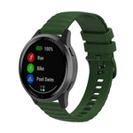 Dây đồng hồ silicone màu trơn họa tiết chấm sóng 22mm, Dành cho Samsung Galaxy Watch3 45mm, Dành cho Samsung Galaxy Watch 46mm, Dành cho Samsung Gear S3 Classic, Dành cho Samsung Gear S3 Frontier