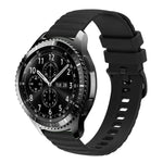 Dây đồng hồ silicone màu trơn họa tiết chấm sóng 22mm, Dành cho Samsung Galaxy Watch3 45mm, Dành cho Samsung Galaxy Watch 46mm, Dành cho Samsung Gear S3 Classic, Dành cho Samsung Gear S3 Frontier