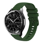 Dây đồng hồ silicone màu trơn họa tiết chấm sóng 22mm, Dành cho Samsung Galaxy Watch3 45mm, Dành cho Samsung Galaxy Watch 46mm, Dành cho Samsung Gear S3 Classic, Dành cho Samsung Gear S3 Frontier