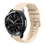Dây đồng hồ silicone màu trơn họa tiết chấm sóng 22mm, Dành cho Samsung Galaxy Watch3 45mm, Dành cho Samsung Galaxy Watch 46mm, Dành cho Samsung Gear S3 Classic, Dành cho Samsung Gear S3 Frontier