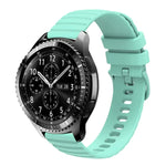 Dây đồng hồ silicone màu trơn họa tiết chấm sóng 22mm, Dành cho Samsung Galaxy Watch3 45mm, Dành cho Samsung Galaxy Watch 46mm, Dành cho Samsung Gear S3 Classic, Dành cho Samsung Gear S3 Frontier