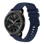 Dây đồng hồ silicone màu trơn họa tiết chấm sóng 22mm, Dành cho Samsung Galaxy Watch3 45mm, Dành cho Samsung Galaxy Watch 46mm, Dành cho Samsung Gear S3 Classic, Dành cho Samsung Gear S3 Frontier