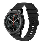 Dây đồng hồ silicone màu trơn họa tiết chấm sóng 22mm, Dành cho Samsung Galaxy Watch3 45mm, Dành cho Samsung Galaxy Watch 46mm, Dành cho Samsung Gear S3 Classic, Dành cho Samsung Gear S3 Frontier