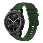 Dây đồng hồ silicone màu trơn họa tiết chấm sóng 22mm, Dành cho Samsung Galaxy Watch3 45mm, Dành cho Samsung Galaxy Watch 46mm, Dành cho Samsung Gear S3 Classic, Dành cho Samsung Gear S3 Frontier