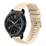 Dây đồng hồ silicone màu trơn họa tiết chấm sóng 22mm, Dành cho Samsung Galaxy Watch3 45mm, Dành cho Samsung Galaxy Watch 46mm, Dành cho Samsung Gear S3 Classic, Dành cho Samsung Gear S3 Frontier