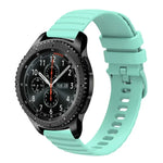 Dây đồng hồ silicone màu trơn họa tiết chấm sóng 22mm, Dành cho Samsung Galaxy Watch3 45mm, Dành cho Samsung Galaxy Watch 46mm, Dành cho Samsung Gear S3 Classic, Dành cho Samsung Gear S3 Frontier
