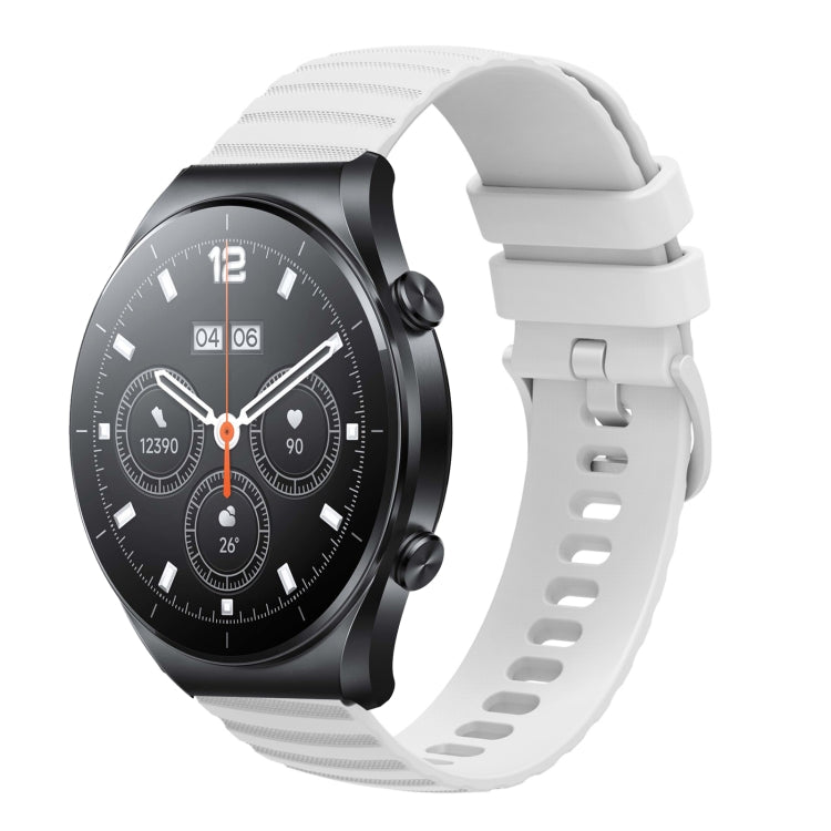 22mm Wavy Dot Pattern Solid Color Silicone Watch Band, For Xiaomi MI Watch S1, For Xiaomi MI Watch S1 Pro, For Xiaomi MI Watch Color 2, For Xiaomi MI Watch Sport